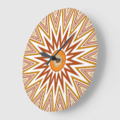 Art Deco Blast Clock Große Wanduhr (Winkel)