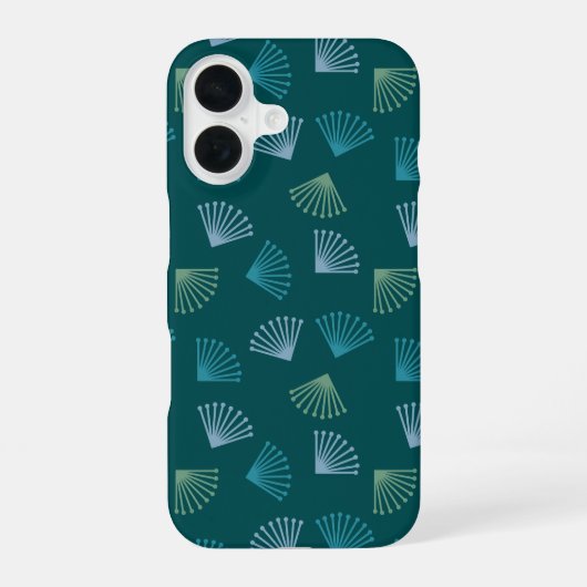 Art-Deco-Blätter iPhone 16 Hülle (Rückseite)