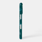 Art-Deco-Blätter iPhone 16 Hülle (Rechte Seite)