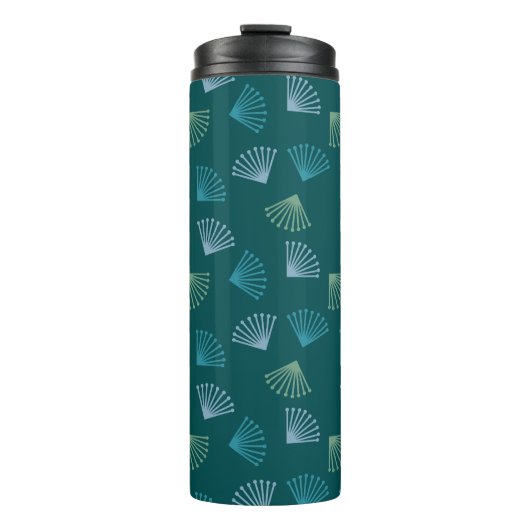 Art-Deco-Blätter Thermosbecher (Vorderseite)