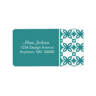 Art Deco Blooms Address Labels Adressaufkleber