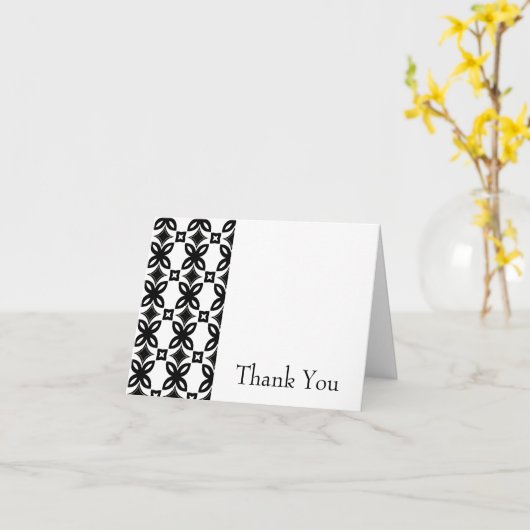 Art Deco Blooms Dankeschön-Karte Karte (Gelbe Blume)