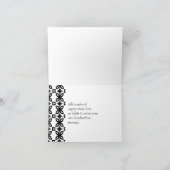 Art Deco Blooms Dankeschön-Karte Karte (Innenseite)