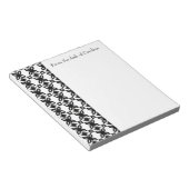 Art Deco Blooms Personalisiert Notepad Notizblock (angewinkelt)
