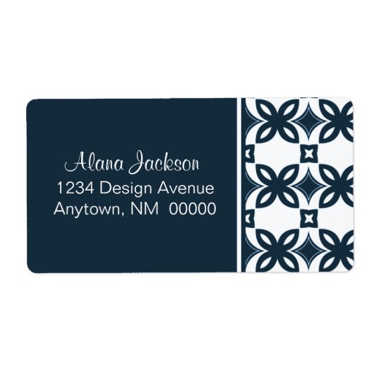 Art Deco Blooms Shipping Labels (Vorne)