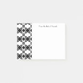 Art Deco blüht Personalisierte Post-It-Notes Post-it Klebezettel (Vorderseite)