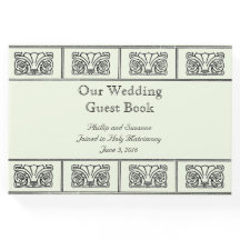 Art Déco Blume Border Wedding mit Bibelversen