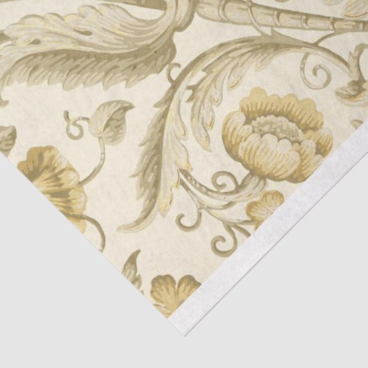 Art Deco Blume Dekoupage Tissue Paper Seidenpapier (Ausschnitt)