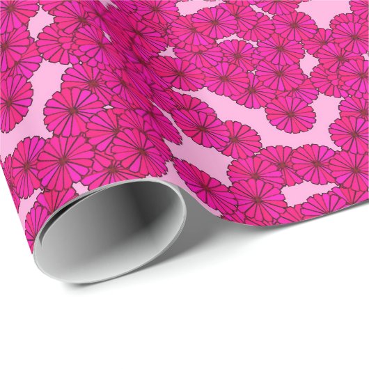 Art-Deco-Blume Geschenkpapier (Rolleneckpunkt)