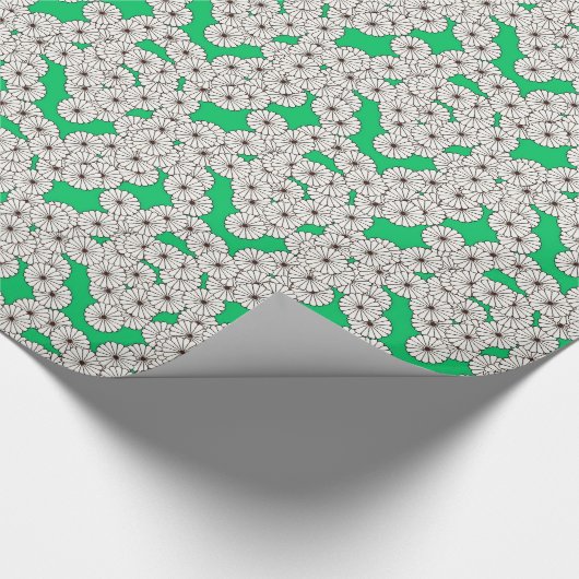 Art-Deco-Blume Geschenkpapier (Ecke)