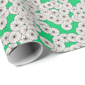 Art-Deco-Blume Geschenkpapier (Rolleneckpunkt)