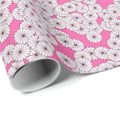 Art-Deco-Blume Geschenkpapier (Rolleneckpunkt)