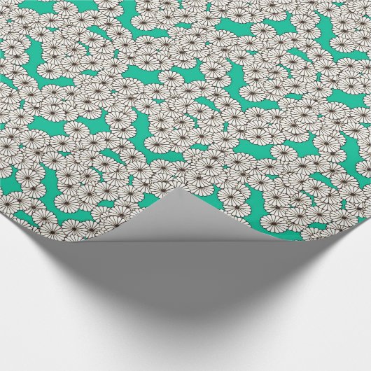Art-Déco-Blume Geschenkpapier (Ecke)