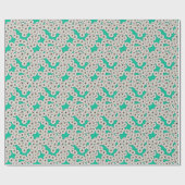 Art-Déco-Blume Geschenkpapier (Flach)