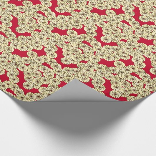 Art-Deco-Blume Geschenkpapier (Ecke)