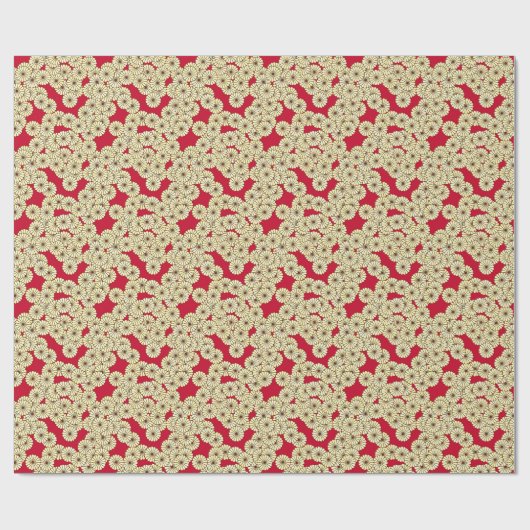 Art-Deco-Blume Geschenkpapier (Flach)