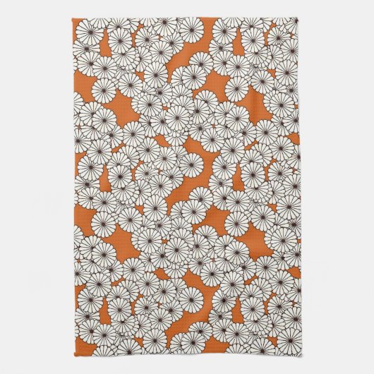 Art-Deco-Blume Geschirrtuch (Vertikal)