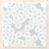 Art-Deco-Blume Glasuntersetzer (Rückseite)