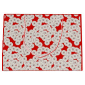 Art-Deco-Blume Große Geschenktüte (Vorderseite)