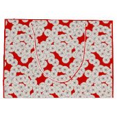 Art-Deco-Blume Große Geschenktüte (Rückseite)