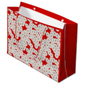 Art-Deco-Blume Große Geschenktüte (Vorderseite Schrägansicht)