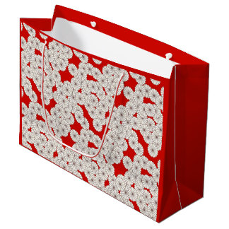 Art-Deco-Blume Große Geschenktüte