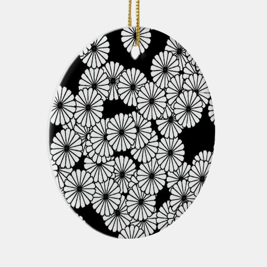 Art-Deco-Blume Keramik Ornament (Rechts)