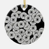 Art-Deco-Blume Keramik Ornament (Vorne)