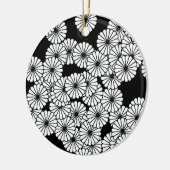 Art-Deco-Blume Keramik Ornament (Links)