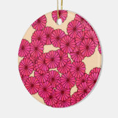 Art-Deco-Blume Keramik Ornament (Links)