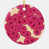 Art-Deco-Blume Keramik Ornament (Hinten)