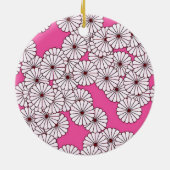 Art-Deco-Blume Keramikornament (Hinten)