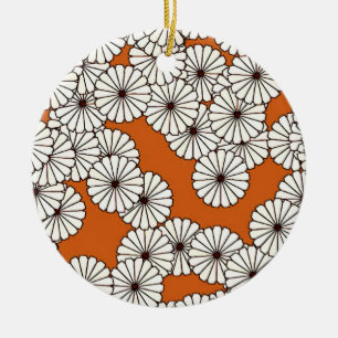 Art-Deco-Blume Keramikornament