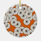 Art-Deco-Blume Keramikornament (Hinten)