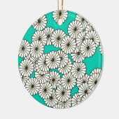 Art-Déco-Blume Keramikornament (Links)
