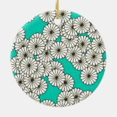 Art-Déco-Blume Keramikornament (Hinten)