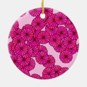 Art-Deco-Blume Keramikornament (Hinten)