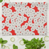 Art-Deco-Blume Küchentuch (Gefaltet)