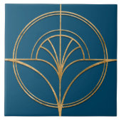Art Deco Blume Lüfterlinienform - Hintergründe änd Fliese (Vorderseite)