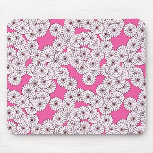 Art-Deco-Blume Mousepad (Vorne)
