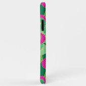 Art Deco Blume Muster - Grüntöne, Fuchsia Case-Mate iPhone Hülle (Hinten/Rechts)