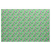 Art Deco Blume Muster - Grüntöne, Fuchsia Stoff (Yard (91,4 cm))