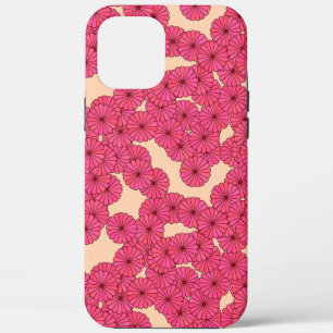 Art Deco Blume Muster - rosa und pfirsichfarben Case-Mate iPhone Hülle