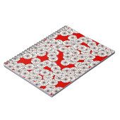 Art-Deco-Blume Notizblock (Linke Seite)