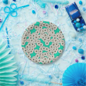 Art-Déco-Blume Pappteller (Party)