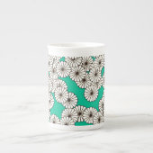 Art-Déco-Blume Porzellantasse (Vorderseite)