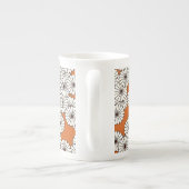 Art-Deco-Blume Porzellantasse (Rückseite)