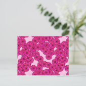 Art-Deco-Blume Postkarte (Stehend Vorderseite)