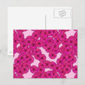 Art-Deco-Blume Postkarte (Vorne/Hinten)