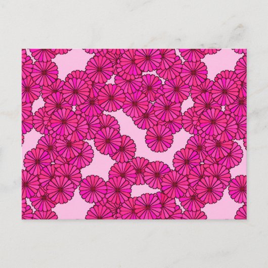 Art-Deco-Blume Postkarte (Vorderseite)